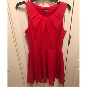 Express red formal dress